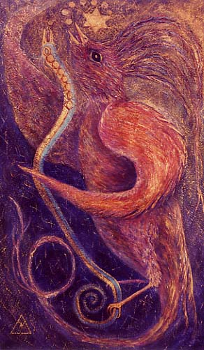 The Original is oil over acrylic and sand painted on canvas.